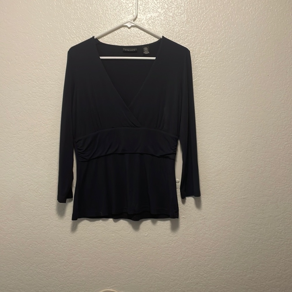 Woman’s long sleeve shirt, M/M, Apostrophes Stretch